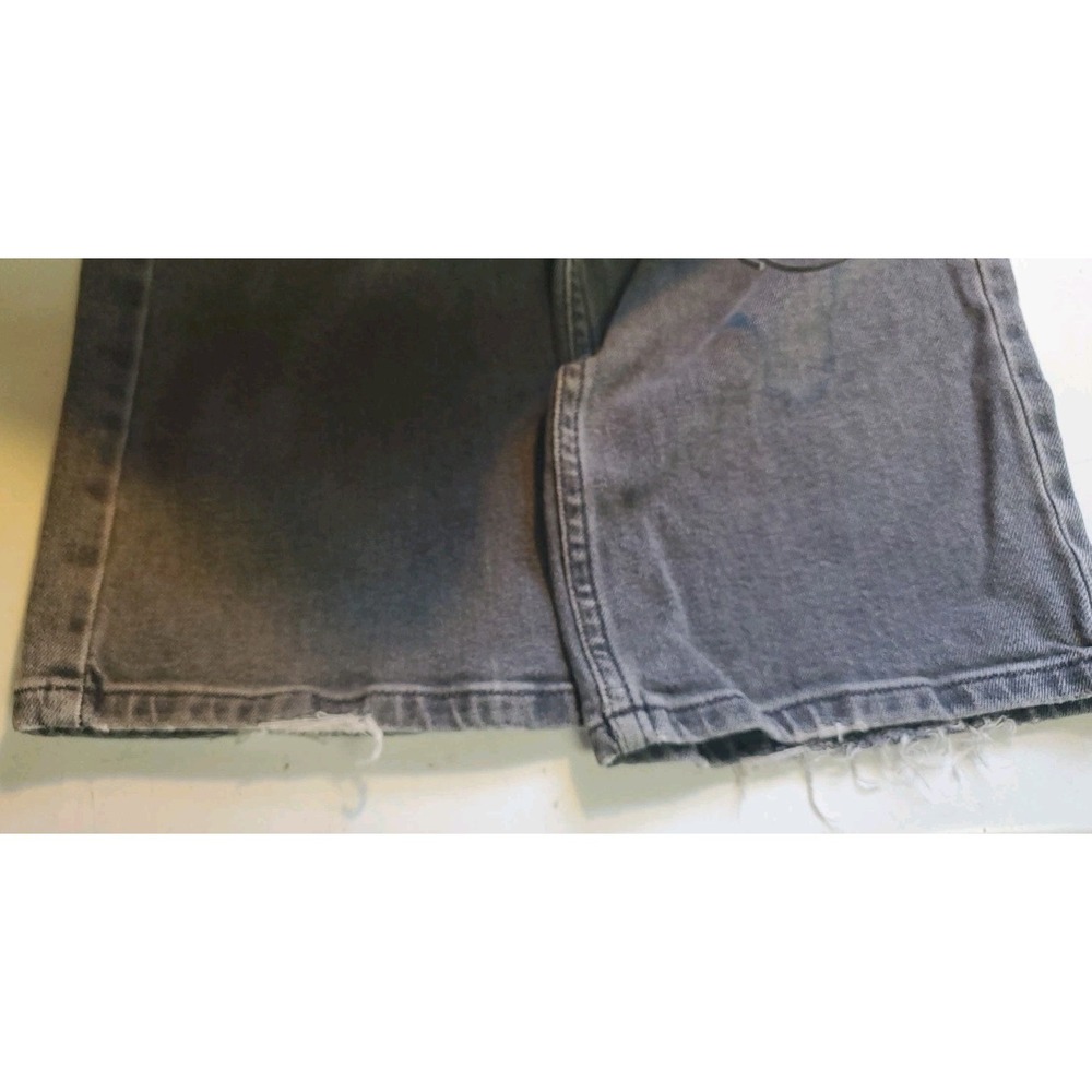 Calvin Klein Jeans Mens 36X30 Black Relaxed Straight Leg Distressed Denim - Picture 3 of 5
